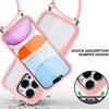 FERLAN Phone Lanyard Case for Google Pixel 10/Pixel 10 Pro, Clear 360° Protection with Integrated Screen Protector, Shockproof Ultra-Thin Silicone Case, Pink view 4