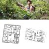 Heoscus Portable Analog Rangefinder Card, Hunting Slide Rule for Hunting and Shooting, Plastic Finder view 2