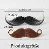 4-Pack Stick-On Mustaches with Adhesive Backing view 2