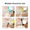 4-Piece Large-Caliber Food Bag Clips with Pour Spout view 3