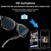 AI Smart Glasses with 8MP Camera, Music and Calling, Audio-Video Recording, Real-Time Translation and Voice Assistant for Women and Men (B) view 3