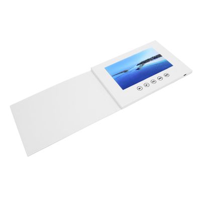 Vvikizy High-Definition Video Greeting Card with LCD Color Screen for Wedding Decorations, Built-In Speaker, 210 x 150 x 10 mm, Electronic Greeting Card, Video Brochure for Corporate Advertising