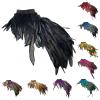 Women’s Gothic Feather Collar Cape for Cosplay and Halloween view 4