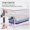 SDGBCXD Cell Phone Safe with Key Storage Compartment, Transparent Acrylic Locker, 40 Compartments view 4