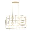 Gold Alloy Beer Bottle Holder Organizer with Handle view 1