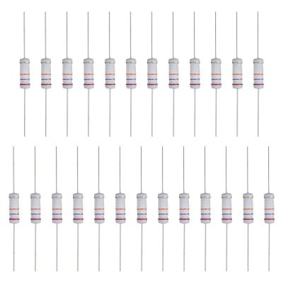 QUARKZMAN 3W 27K Ohm Metal Film Resistors, 5% Tolerance, 25-Piece Kit
