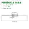 QUARKZMAN 3W 27K Ohm Metal Film Resistors, 5% Tolerance, 25-Piece Kit view 2