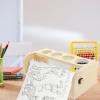 Wooden Easel with Paper Roll for Children, Pen Holder view 4