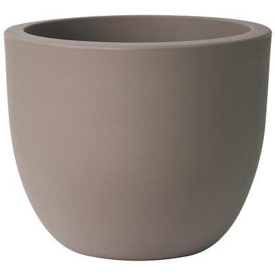 Euro3plast Aromatika and Materika Round and Square Flower and Herb Pots, 5 Sizes, 8 Colors (Taupe, 18 cm Round Etria)