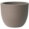 Euro3plast Aromatika and Materika Round and Square Flower and Herb Pots, 5 Sizes, 8 Colors (Taupe, 18 cm Round Etria) view 1