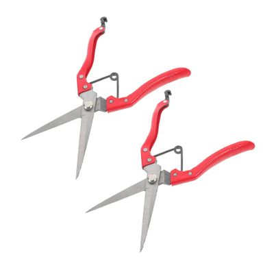 Artibetter 2-Pc. Manual Sheep Shears, Carbon Steel, 24 cm, Orange