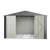 XXXL Metal Tool Shed 3 x 2.5 m (300 x 252 cm), Gray view 1