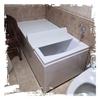 Adjustable Bamboo Bathtub Caddy with Wine Holder, Book Stand & Nonslip Grips view 1