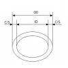 10-Pack EPDM O-Ring Seals, 20.5 mm OD x 15.5 mm ID x 2.5 mm Width view 3