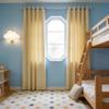 CHBIN Blackout Curtain 230 x 240 cm, Room-Darkening, Thermal Insulating, 1 Panel, Cream view 1