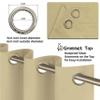 CHBIN Blackout Curtain 230 x 240 cm, Room-Darkening, Thermal Insulating, 1 Panel, Cream view 4