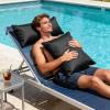 Sfcover Outdoor Sofa Seat Cushion Cover, Waterproof, Black, 30 x 50 cm view 2