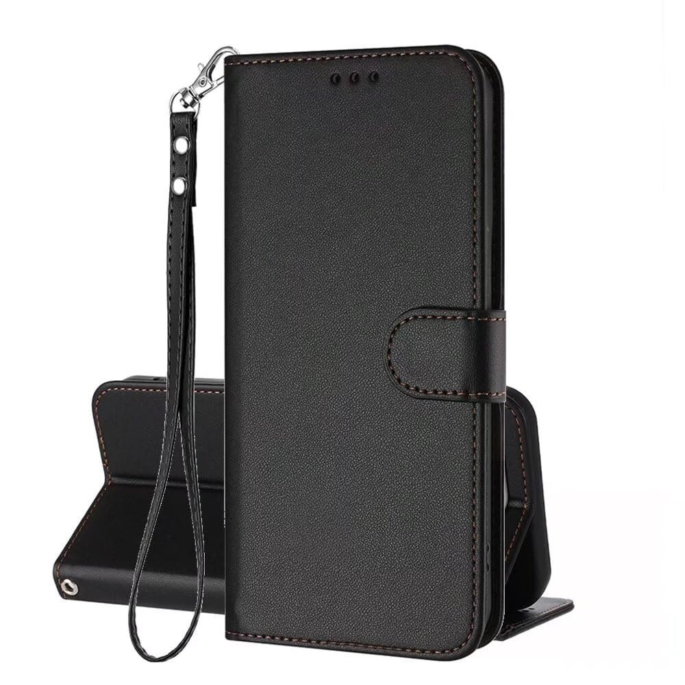 Viewtogo Leather Flip Wallet Case for Samsung Galaxy S10e, Black