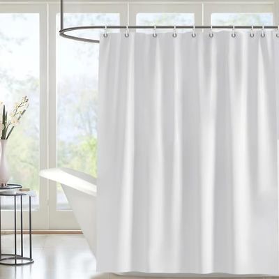 UUDIHO Weier Waterproof Fabric Shower Curtain, Solid Color, Washable, 85 x 200 cm