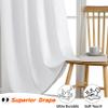 CHBIN Blackout Curtain 70 x 210 cm, White, Thermal and Sound-Reducing, 1-Piece view 3