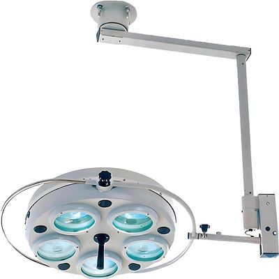 LQQYJSM Medical Examination Light with 5-Hole Mount, Shadow-Free Light, Stepless Dimming, 360° Rotating Medical Light for Dental Chairs