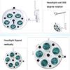 LQQYJSM Medical Examination Light with 5-Hole Mount, Shadow-Free Light, Stepless Dimming, 360° Rotating Medical Light for Dental Chairs view 4