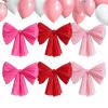 Valentine's Day Wall Bow Decor, 6 Pieces, Reusable view 1