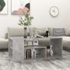 Mokuyary Coffee Table, Concrete Gray, 100 x 50 x 40 cm, Engineered Wood view 1