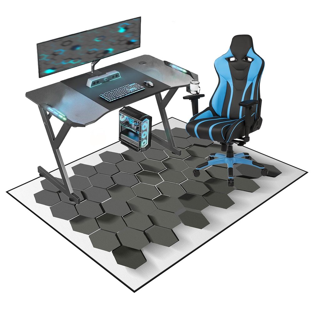 Fzamudng Floor Protection Mat for Office and Gaming Chairs, 90 x 160 cm