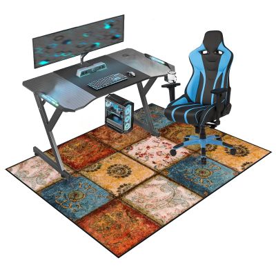 Fzamudng Office Chair Floor Protection Mat for Carpet, Laminate and Hard Floors, 100 x 140 cm