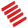 LVYXON Bit Holders, 12 Holes, 1/4-Inch Hex Shank, Red Plastic Organizer, 5-Pack view 2