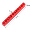 LVYXON Bit Holders, 12 Holes, 1/4-Inch Hex Shank, Red Plastic Organizer, 5-Pack view 3