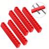 LVYXON Bit Holders, 12 Holes, 1/4-Inch Hex Shank, Red Plastic Organizer, 5-Pack view 4