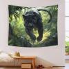 Kaiyun Forest Vegetation Panther Tapestry Wall Hanging for Bedroom, Living Room, Apartment or Dorm Decor, 100 x 150 cm view 3