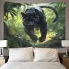 Kaiyun Forest Vegetation Panther Tapestry Wall Hanging for Bedroom, Living Room, Apartment or Dorm Decor, 100 x 150 cm view 4