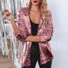 Women's Long-Sleeve Sequin Blazer view 3