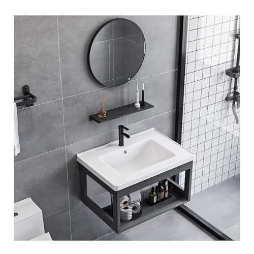 Space-Saving Wall-Mounted Vanity Cabinet