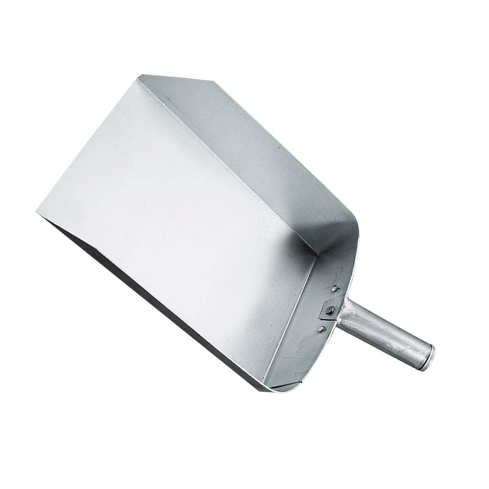 VALICLUD Large Flat Iron Scoop, Multi-Purpose Metal Kitchen Scoop