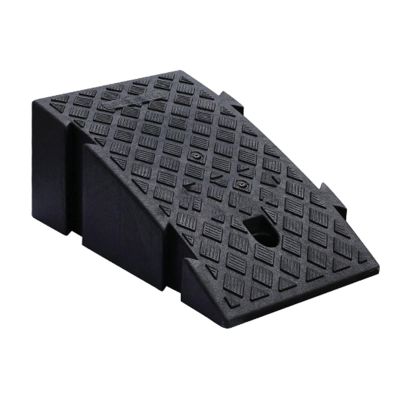 Roadside Plastic Ramp, Triangular Buffer Pad, Snap-Fit Design, Black, 9.84 × 15.75 × 6.3 in