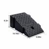 Roadside Plastic Ramp, Triangular Buffer Pad, Snap-Fit Design, Black, 9.84 × 15.75 × 6.3 in view 2
