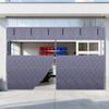Magnetic Thermal Garage Door Curtain with Magnetic Closure, Gray, W229 x H259 cm view 1