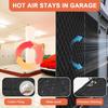 Magnetic Thermal Garage Door Curtain with Magnetic Closure, Gray, W229 x H259 cm view 3