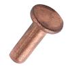 Solid Flat-Head Rivets, M6 x 8–50 mm, Metric Smooth Diameter, Impact Fasteners, 10 pcs (M6 x 20 mm) view 1