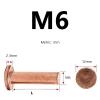 Solid Flat-Head Rivets, M6 x 8–50 mm, Metric Smooth Diameter, Impact Fasteners, 10 pcs (M6 x 20 mm) view 4
