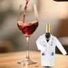 SKDFHOD 2-Pack Wine Bottle Covers, Doctor and Nurse White Coat Design view 2