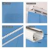 Custom-Size Vertical Blinds Complete Set, Light-Filtering, Blue (W230 × 100 cm) view 3