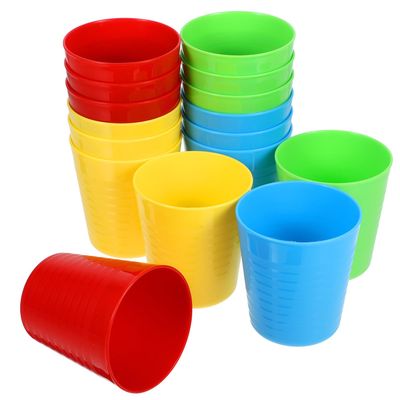 PLAFOPE 16-Pack ABS Drinking Cups, 250 mL, Christmas Party
