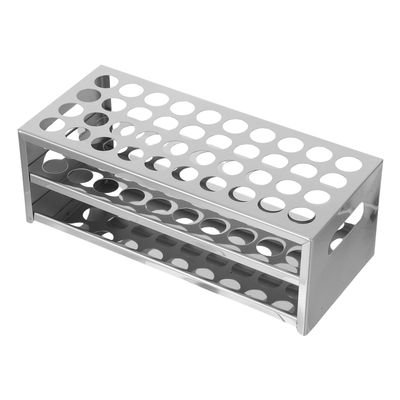 LRXIYODE Stainless Steel Test Tube Rack, 40 Holes