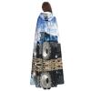 Zcmkjlg Long Hooded Cape with Tractor Print for Halloween Costumes and Masquerades view 4