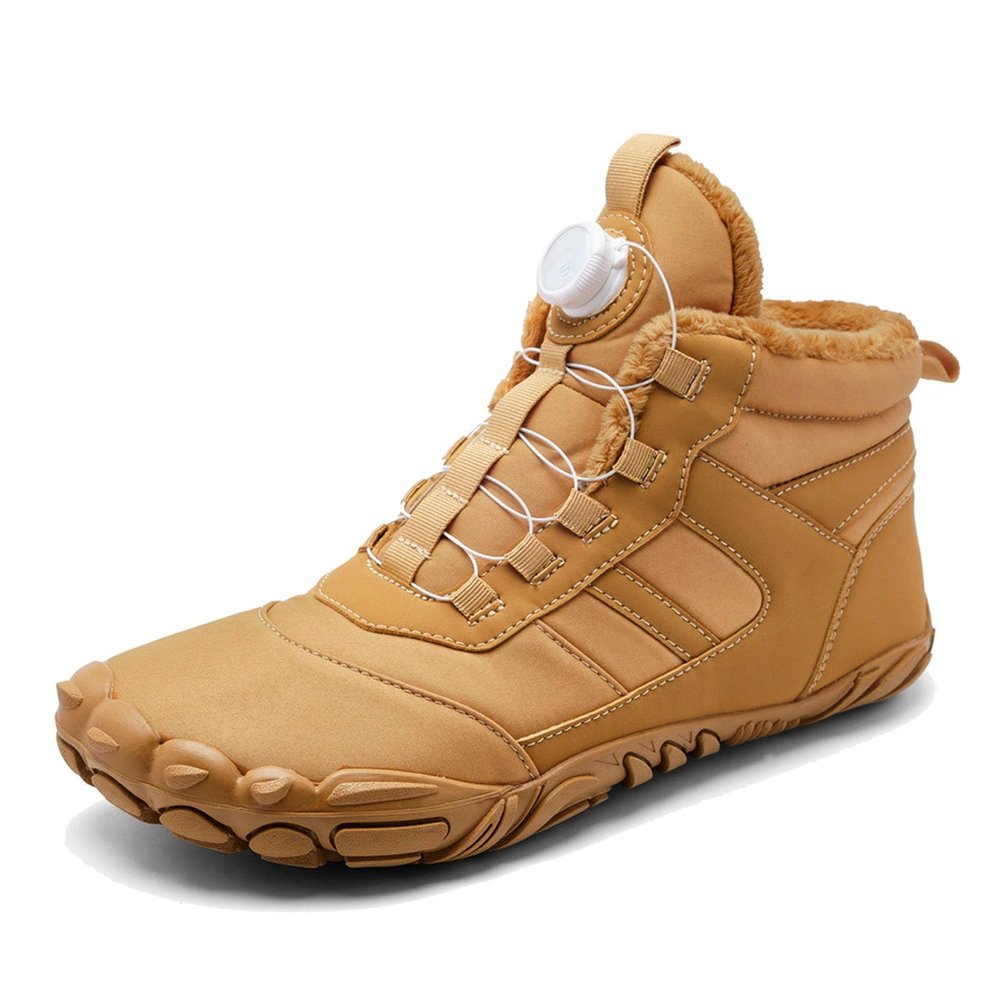 Men's Winter Snow Boots with Lacing and Soft Sole